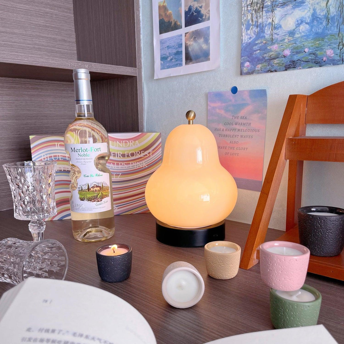Lumaic Glass Whimsical Table Lamp