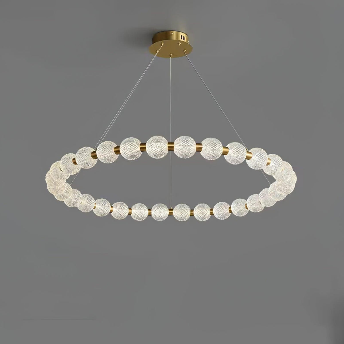 Soleena Chandelier Pearl Gold Ring Elegant