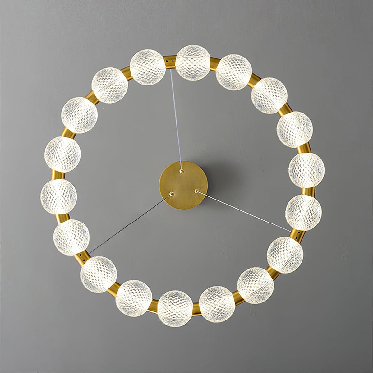 Soleena Chandelier Pearl Gold Ring Elegant