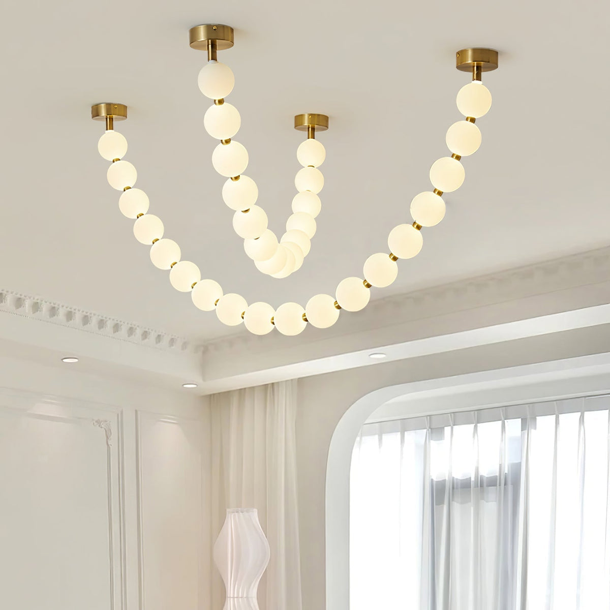 Kanell Brass Sputnik Chandelier