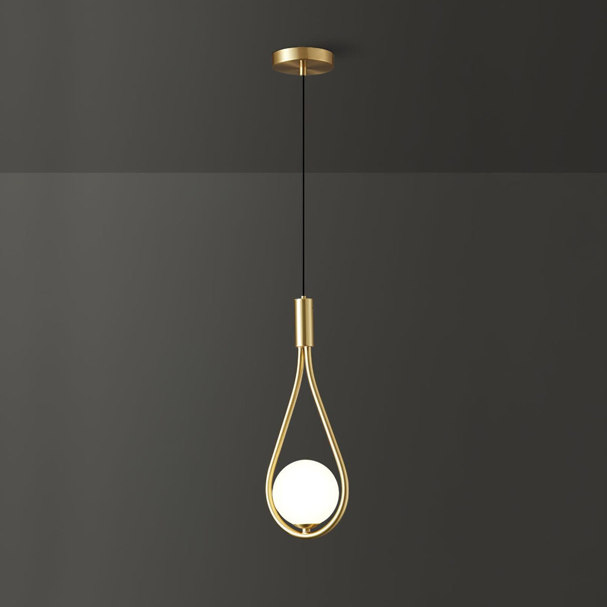 Droplet Modern Brass Pendant Light