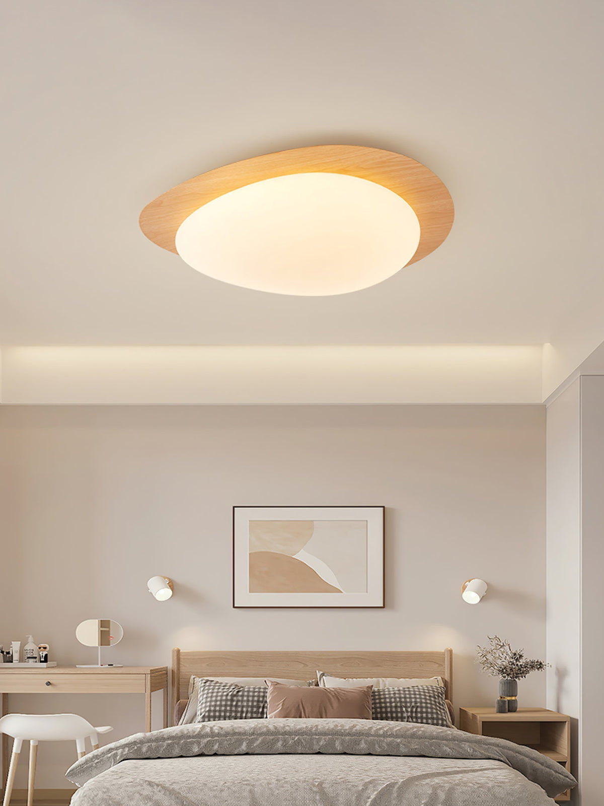 Jonoa Pebble Metal Flush Mount Ceiling Light