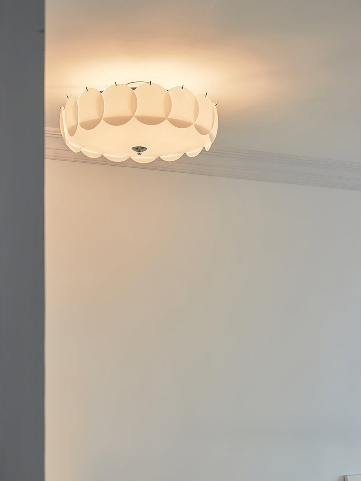 Brolin Ceiling Light Glass Glamorous Ripple