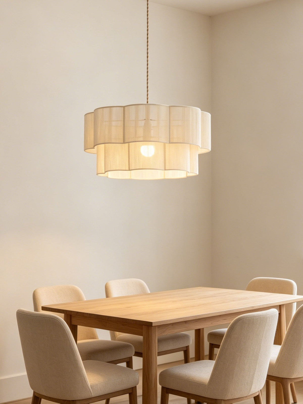 Jensoncombe Cotton Cord Pendant Lamp