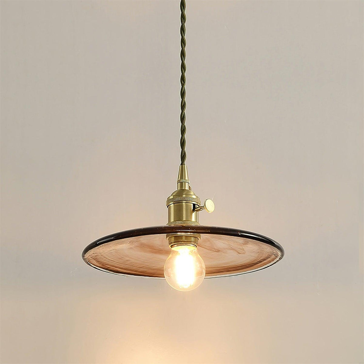 Sage Vintage Glass Pendant Light