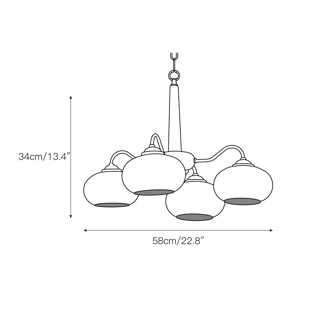 Waian Persimmon Chandelier