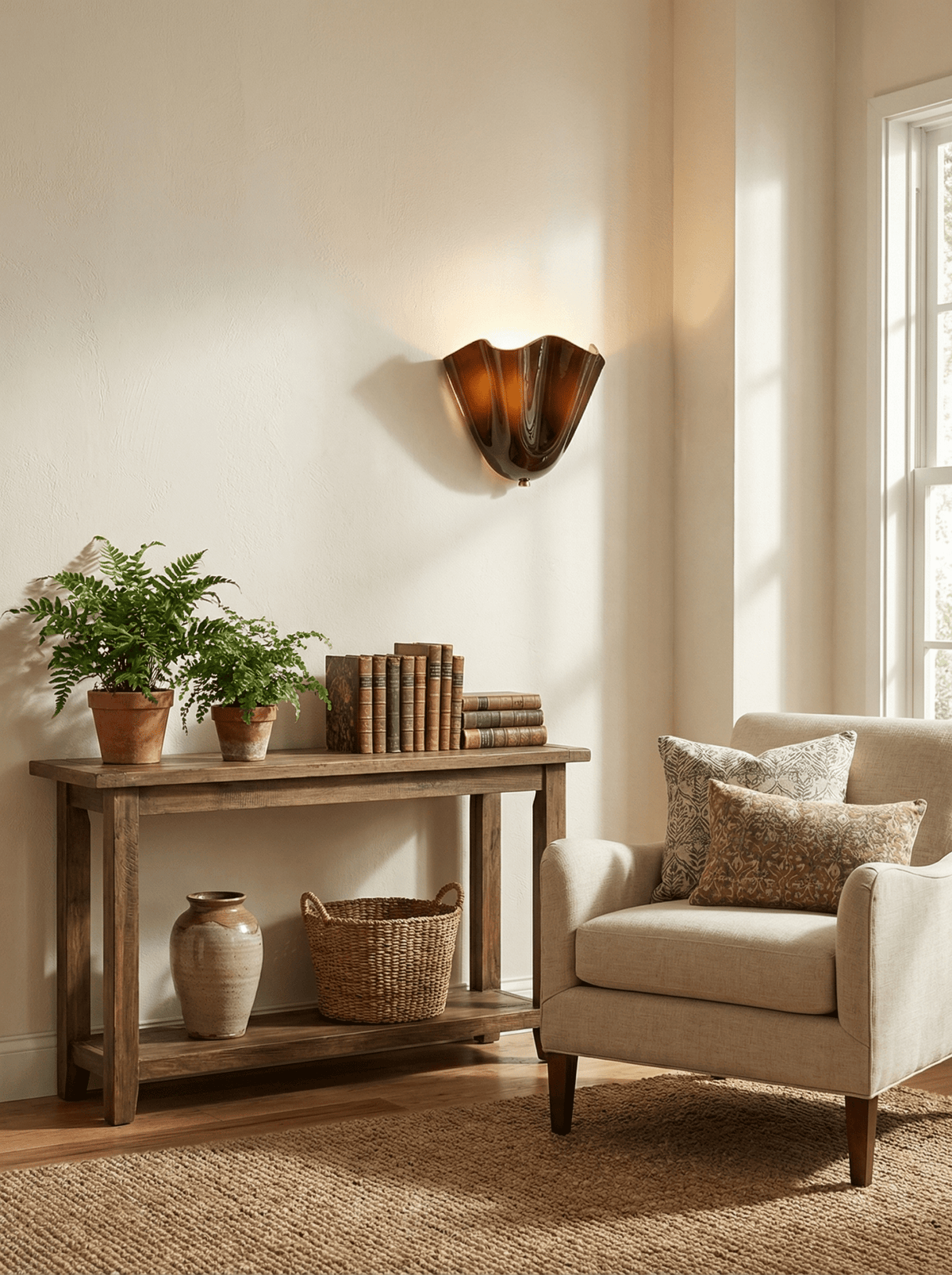 Zakia Glass Indoor Wall Light