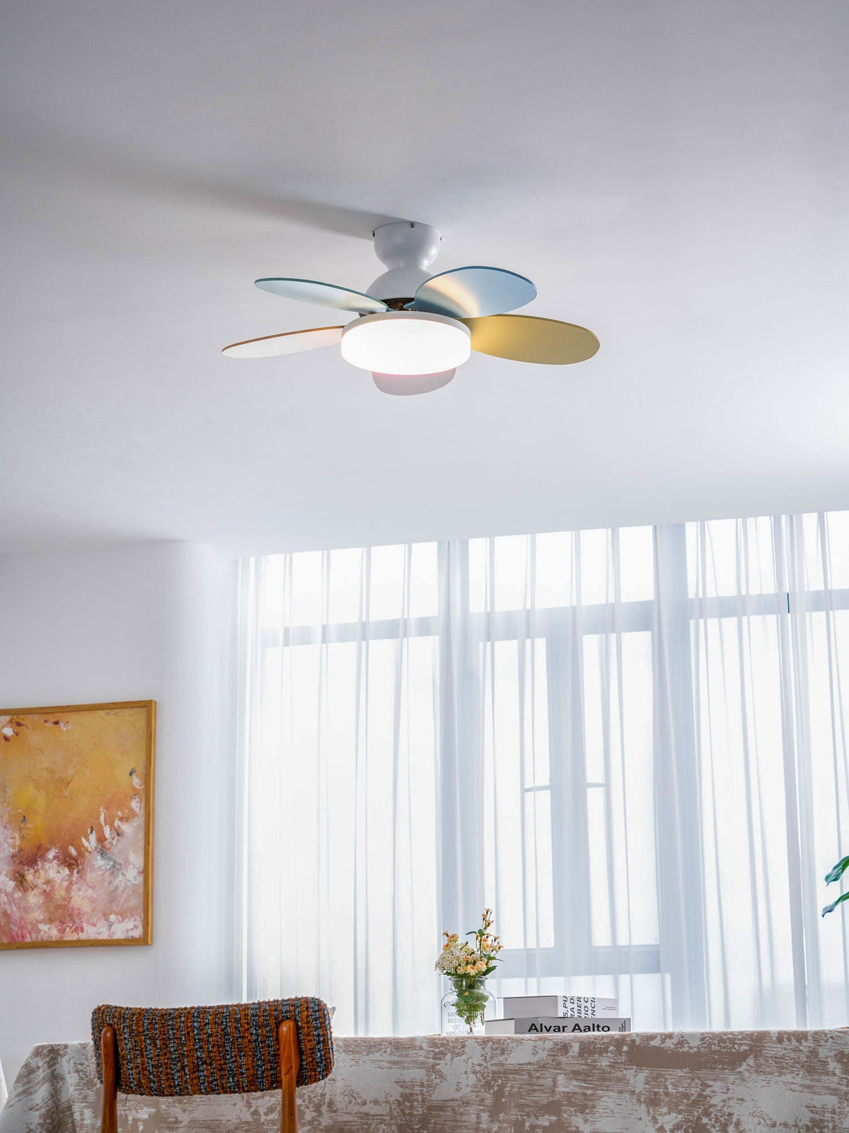 Hoda Wood Ceiling Fan Light