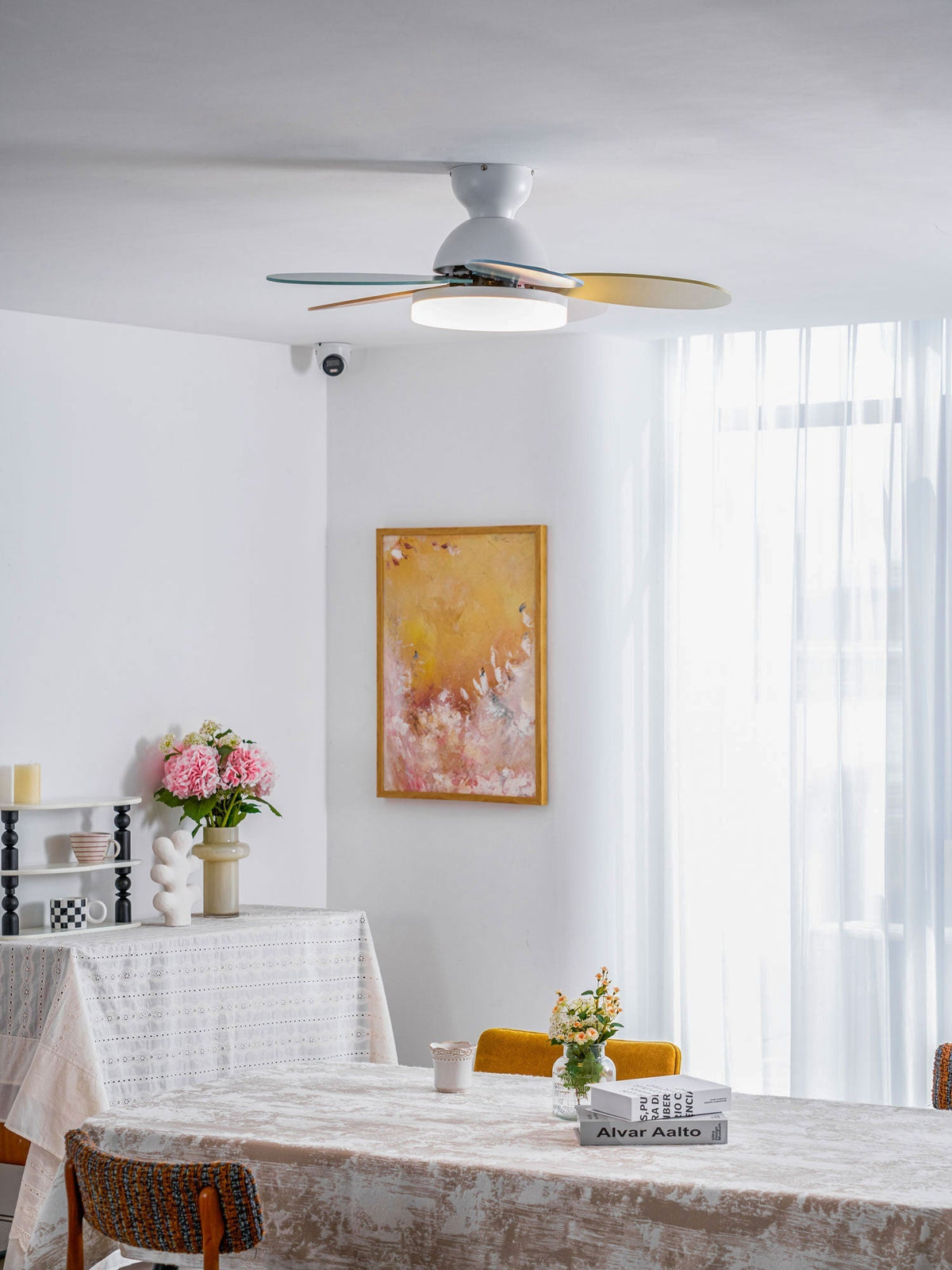 Hoda Wood Ceiling Fan Light