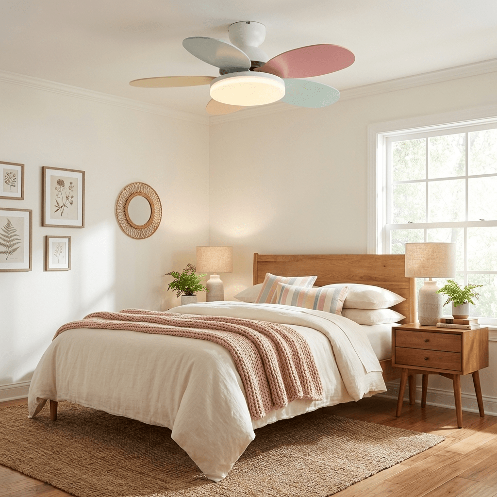 Hoda Wood Ceiling Fan Light