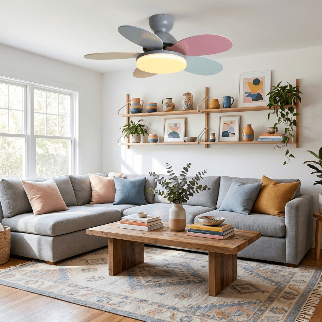 Hoda Wood Ceiling Fan Light