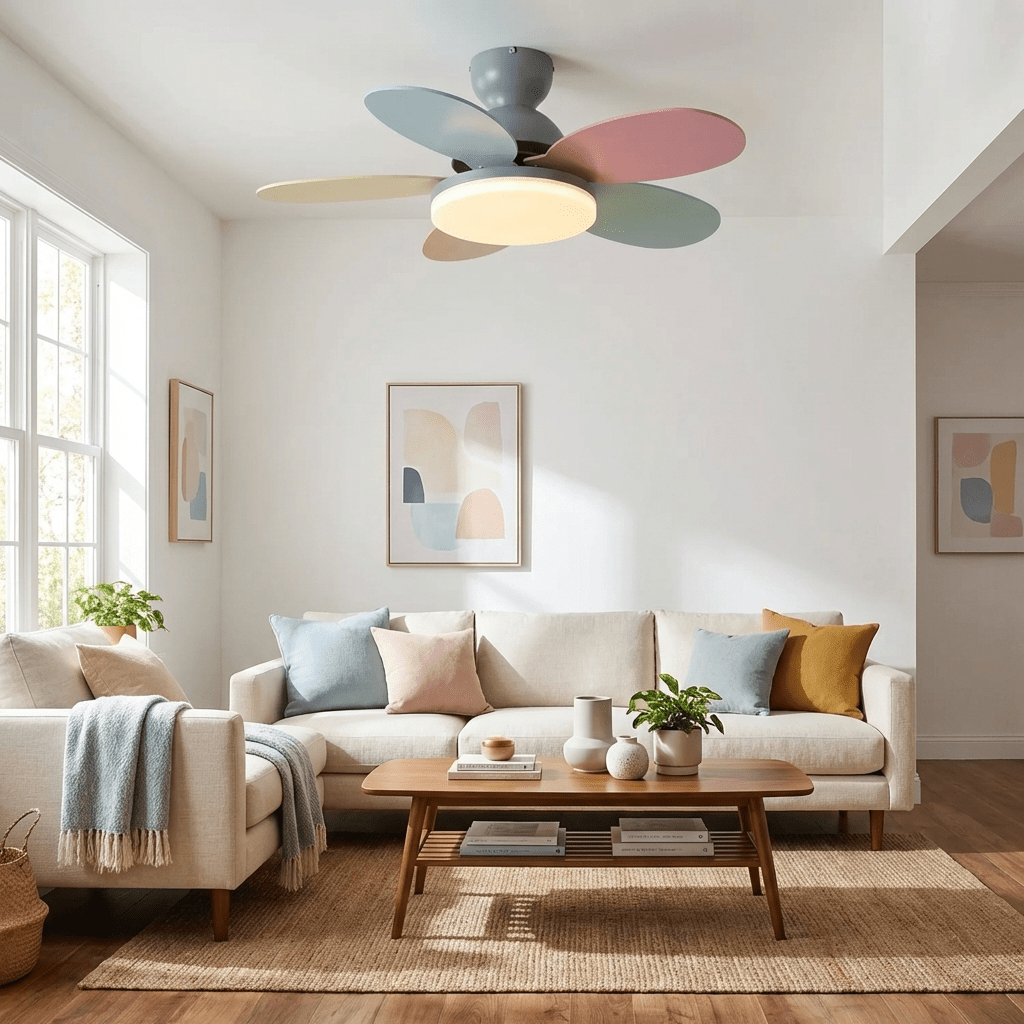 Hoda Wood Ceiling Fan Light