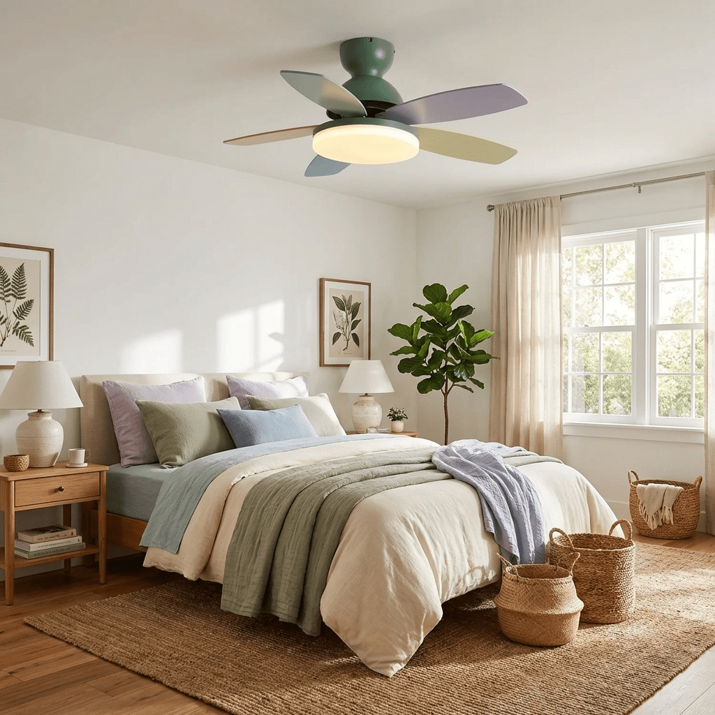 Hoda Wood Ceiling Fan Light