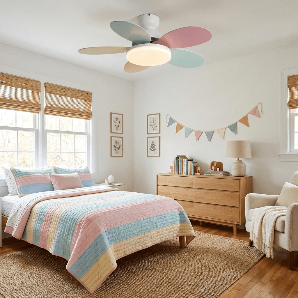 Hoda Wood Ceiling Fan Light