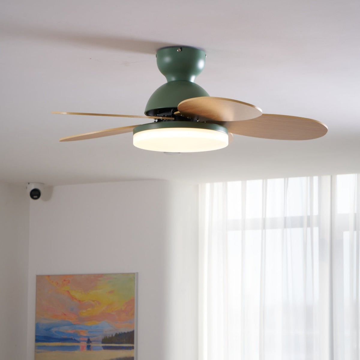 Hoda Wood Ceiling Fan Light