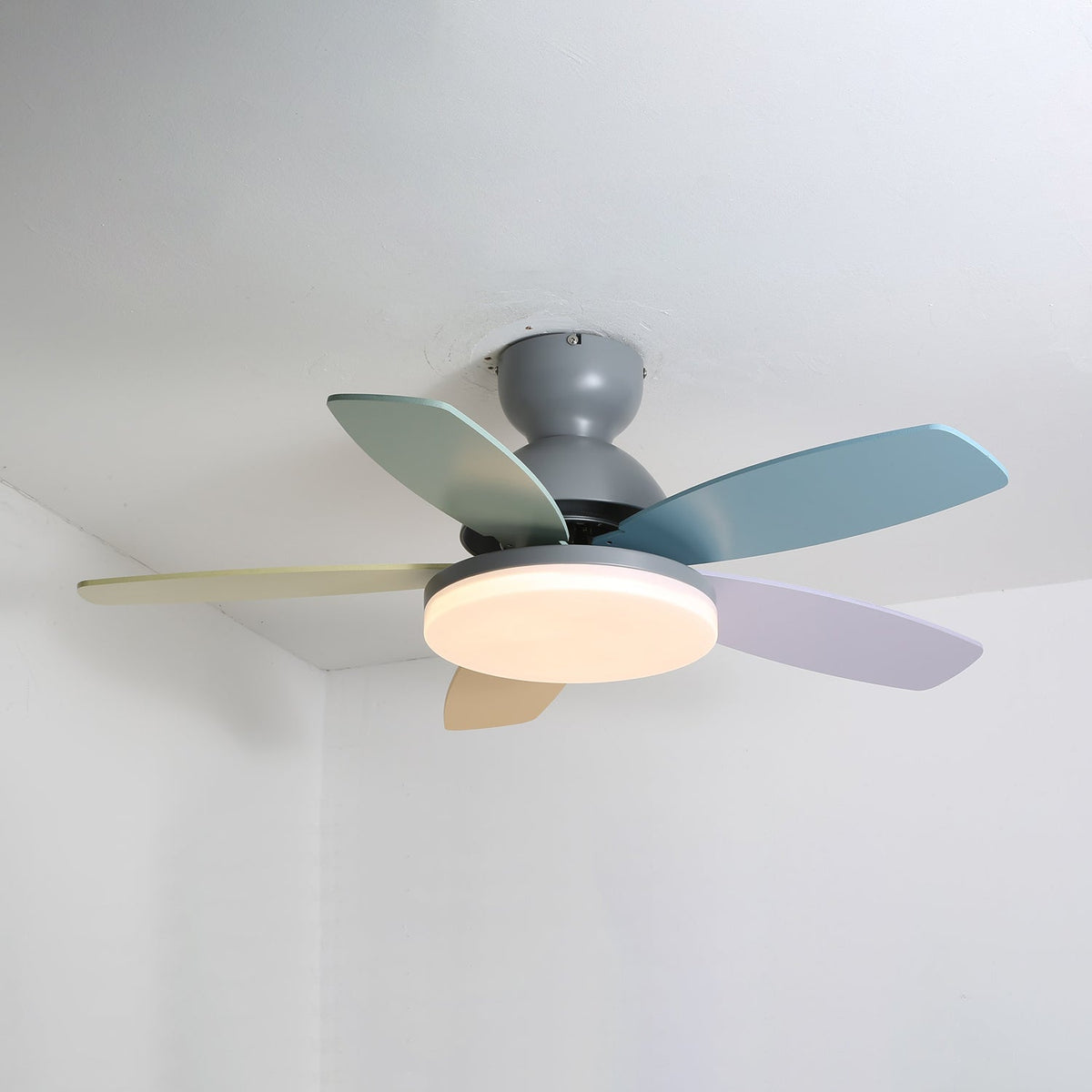 Lucien Morandi Metal Ceiling Fan Light