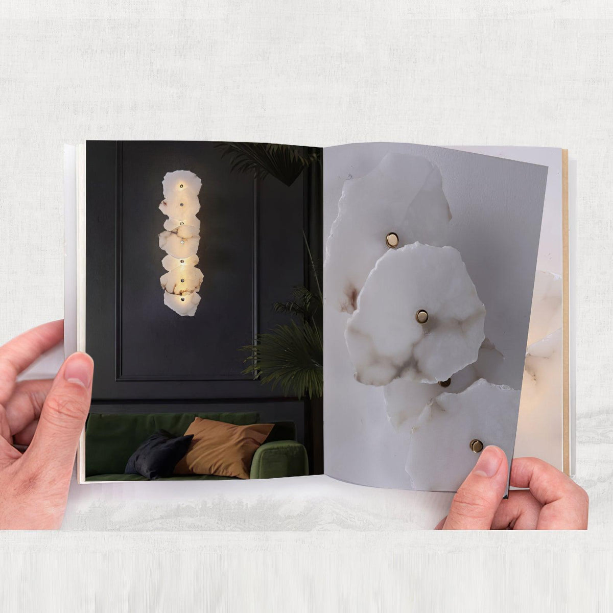 Kokai Alabaster Indoor Wall Light