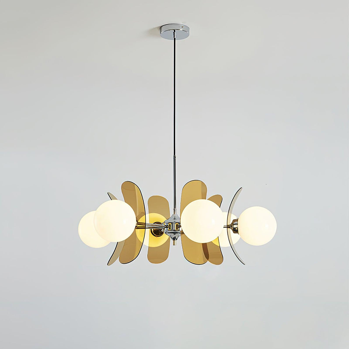 Aira Chandelier Brown &Orange