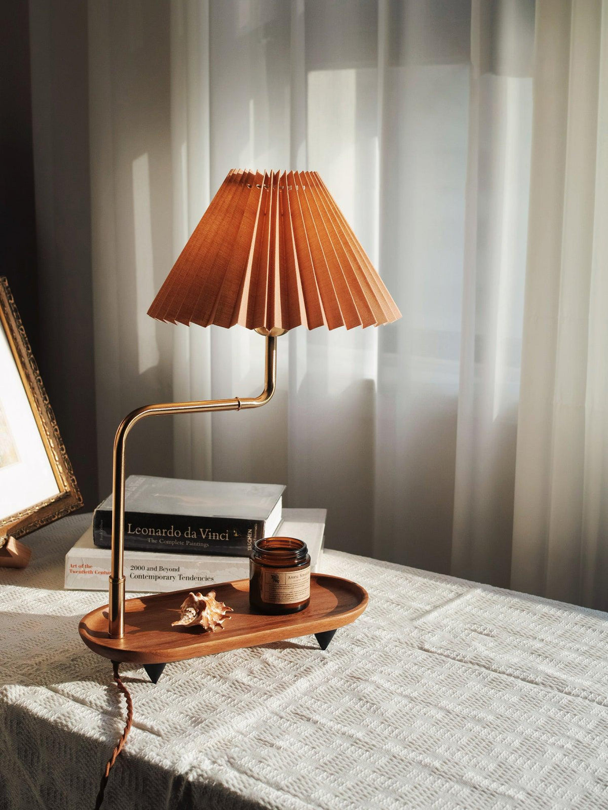 Rinenina Wooden Fabric Vintage Table Lamp