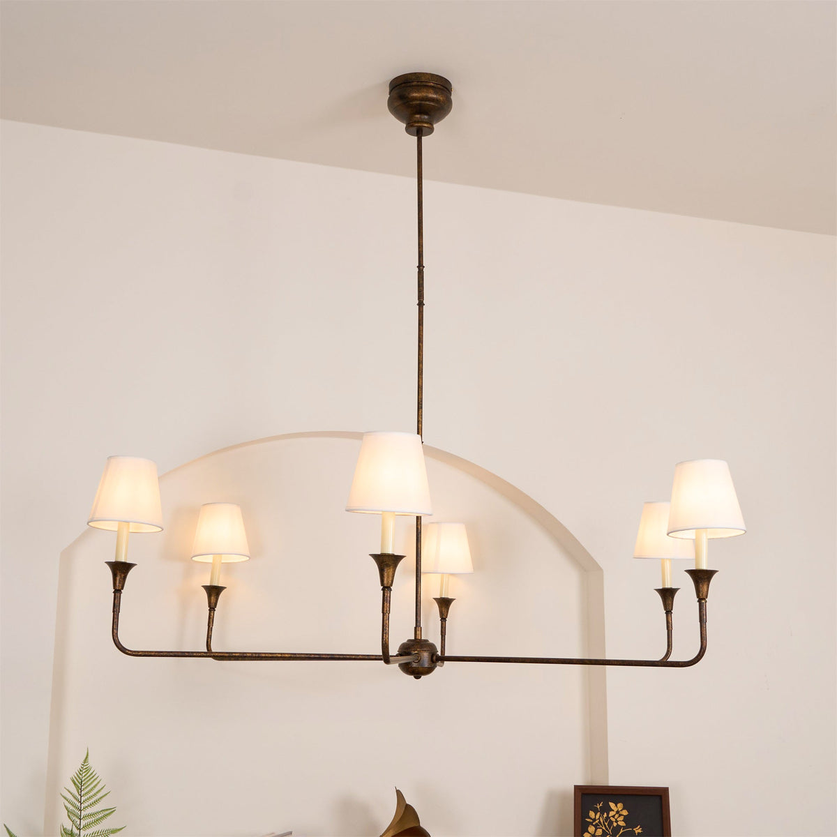 Arthaila Vintage Industrial Grande Fabric Chandelier