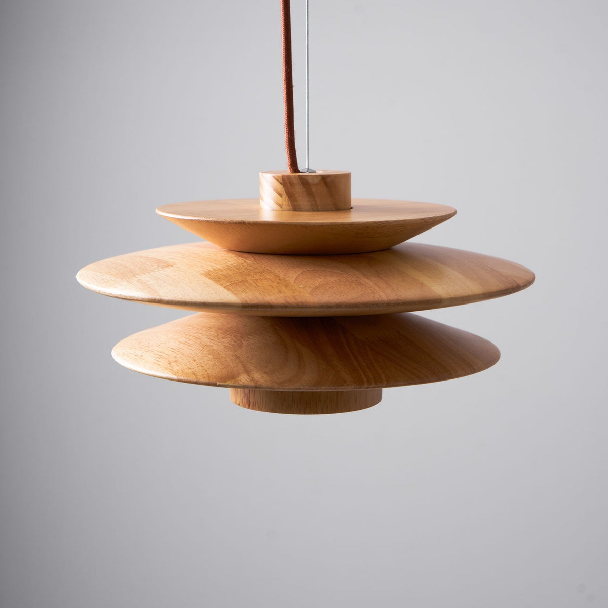 Hoko Wooden Disc Pendant Light