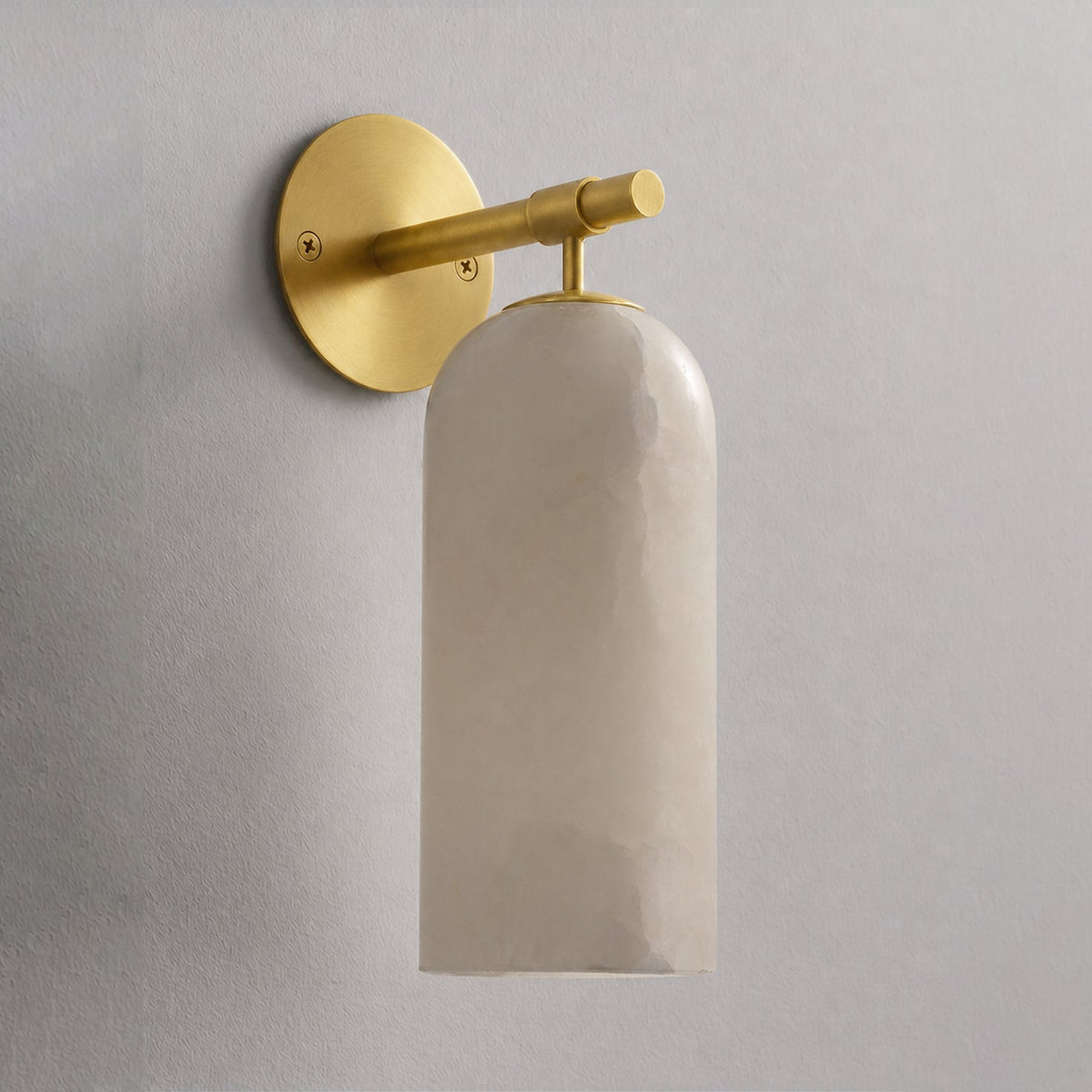 Posha Pillar Alabaster Indoor Wall Light