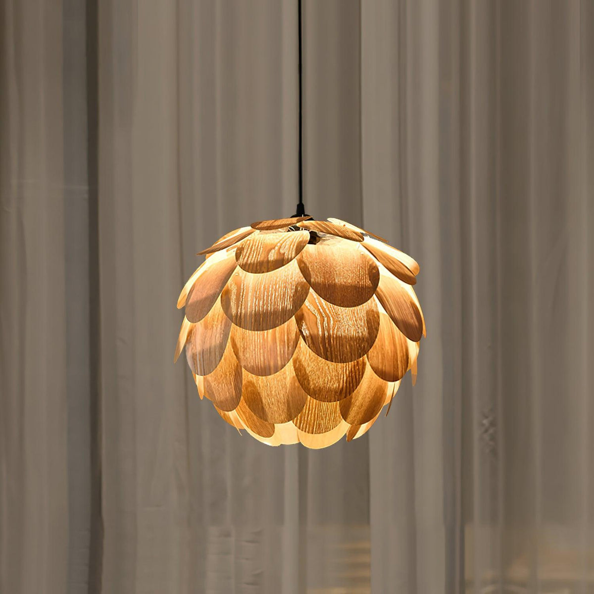 Wlara Modern Wood Pendant Light
