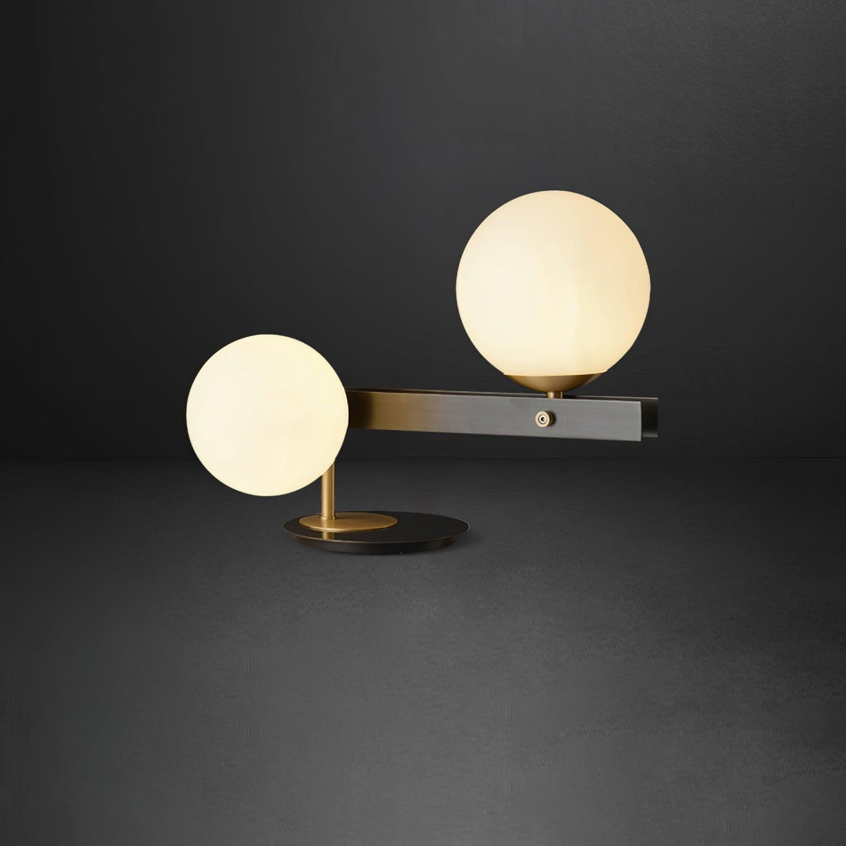 Veloella Contemporary Glass Table Lamp
