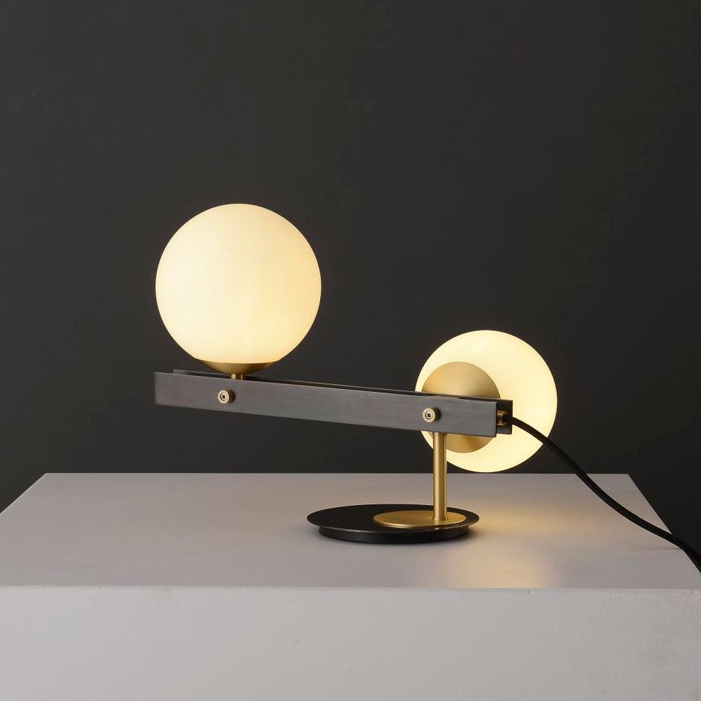 Veloella Contemporary Glass Table Lamp