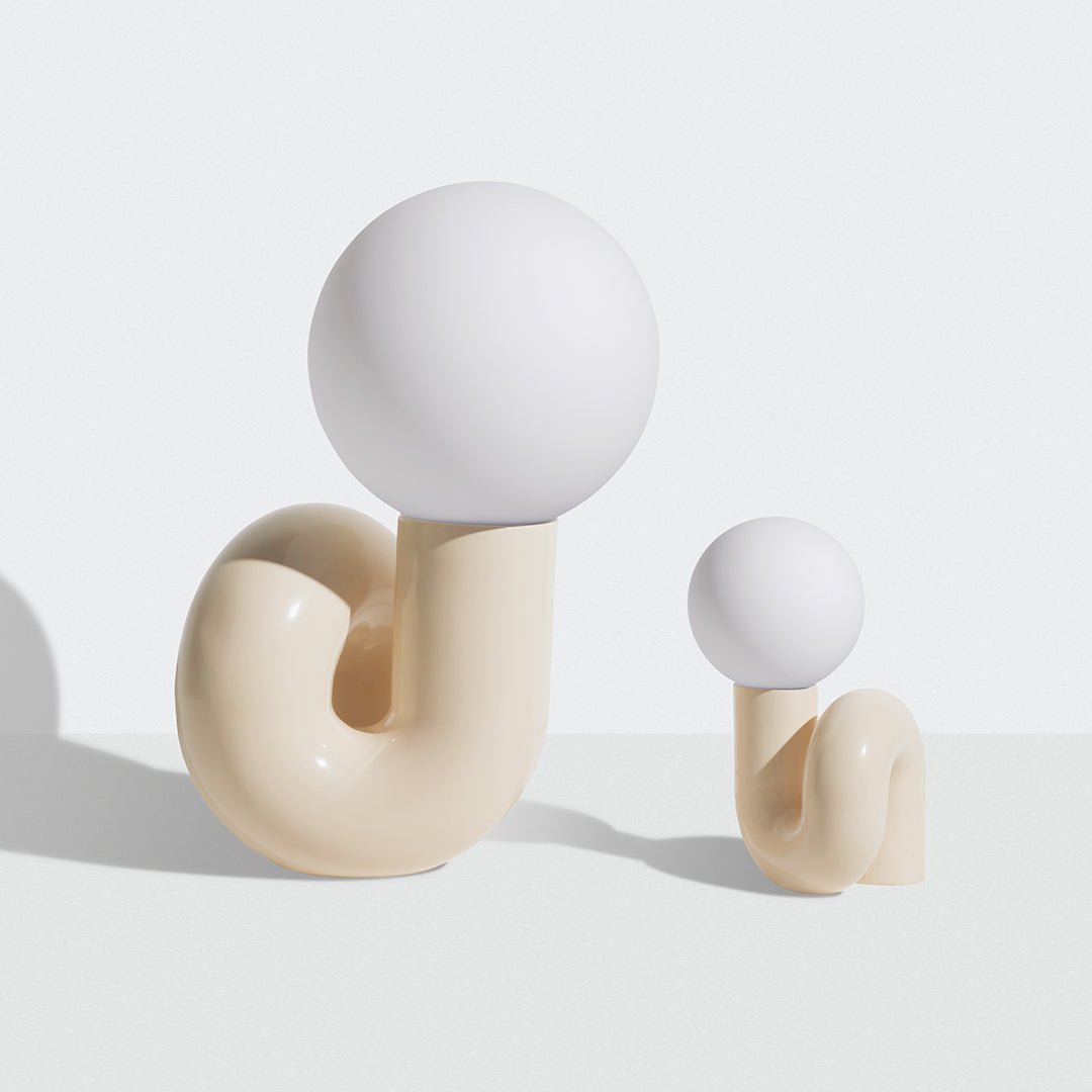 Soreeon Lamp Playful N Shape All White