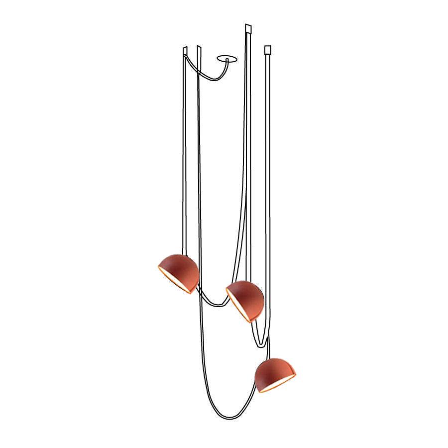 Elarok Modern Minimalist Combination Leather Pendant Light