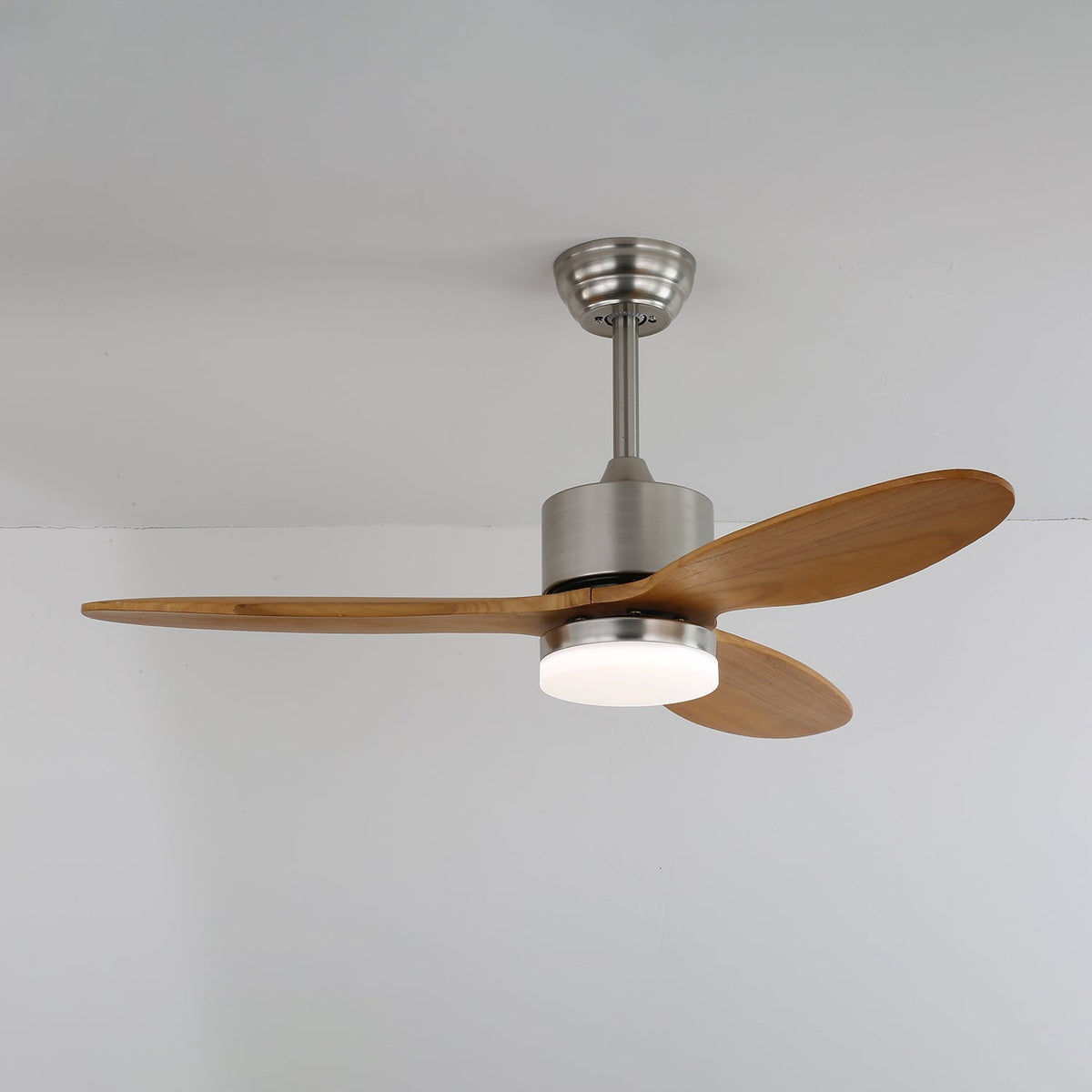 Aldirella Minimalist Wood Ceiling Fan Light