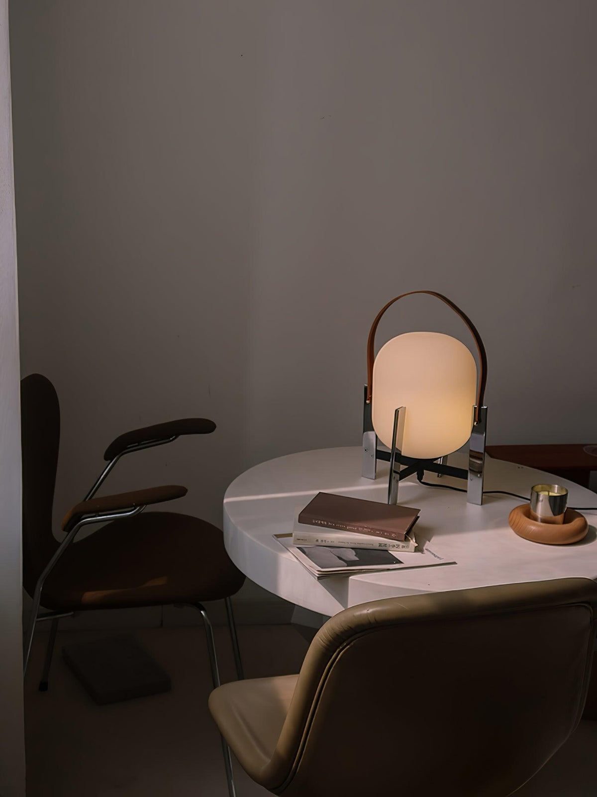 Harper Minimalist Glass Table Lamp