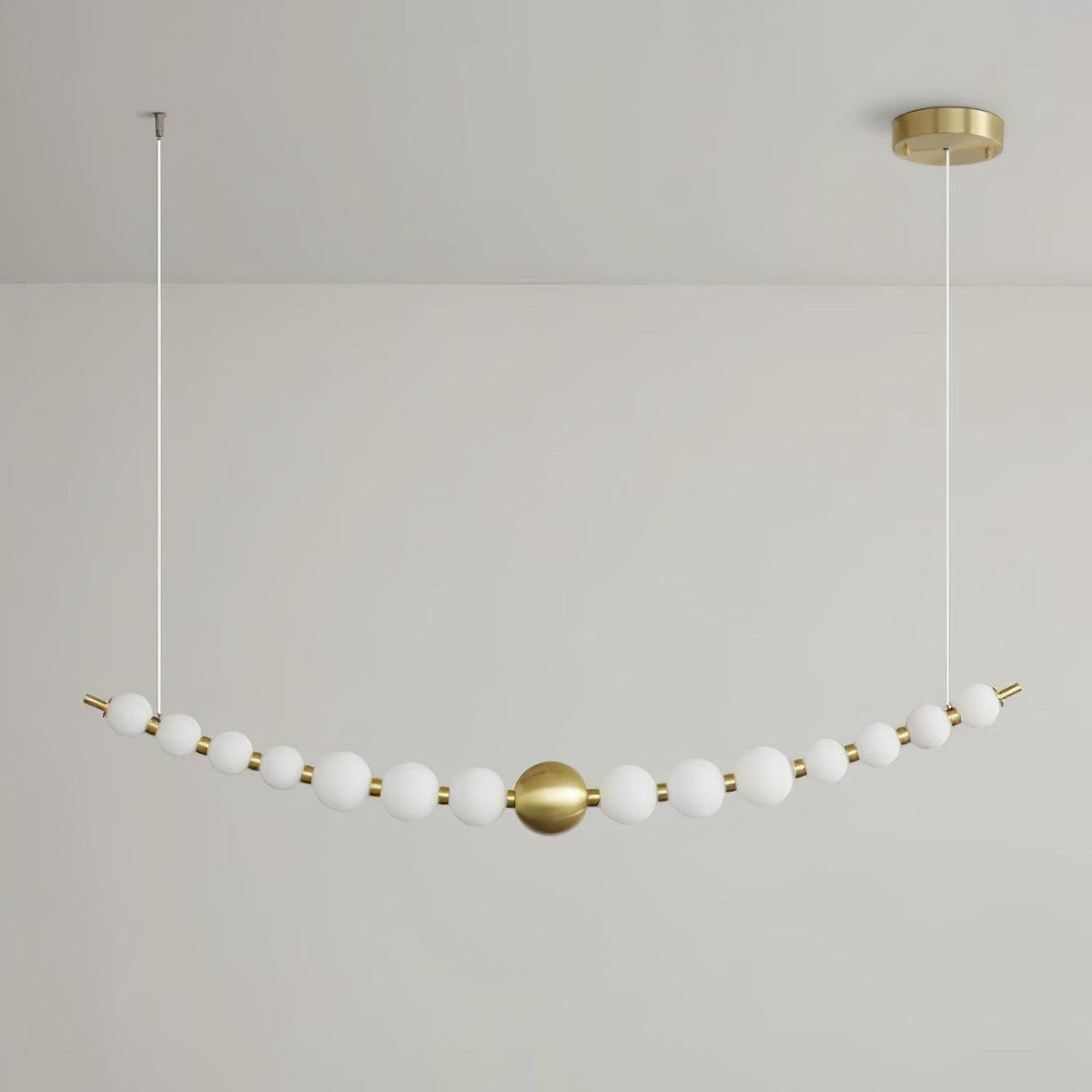 Auroira Contemporary Brass Pendant Lamp