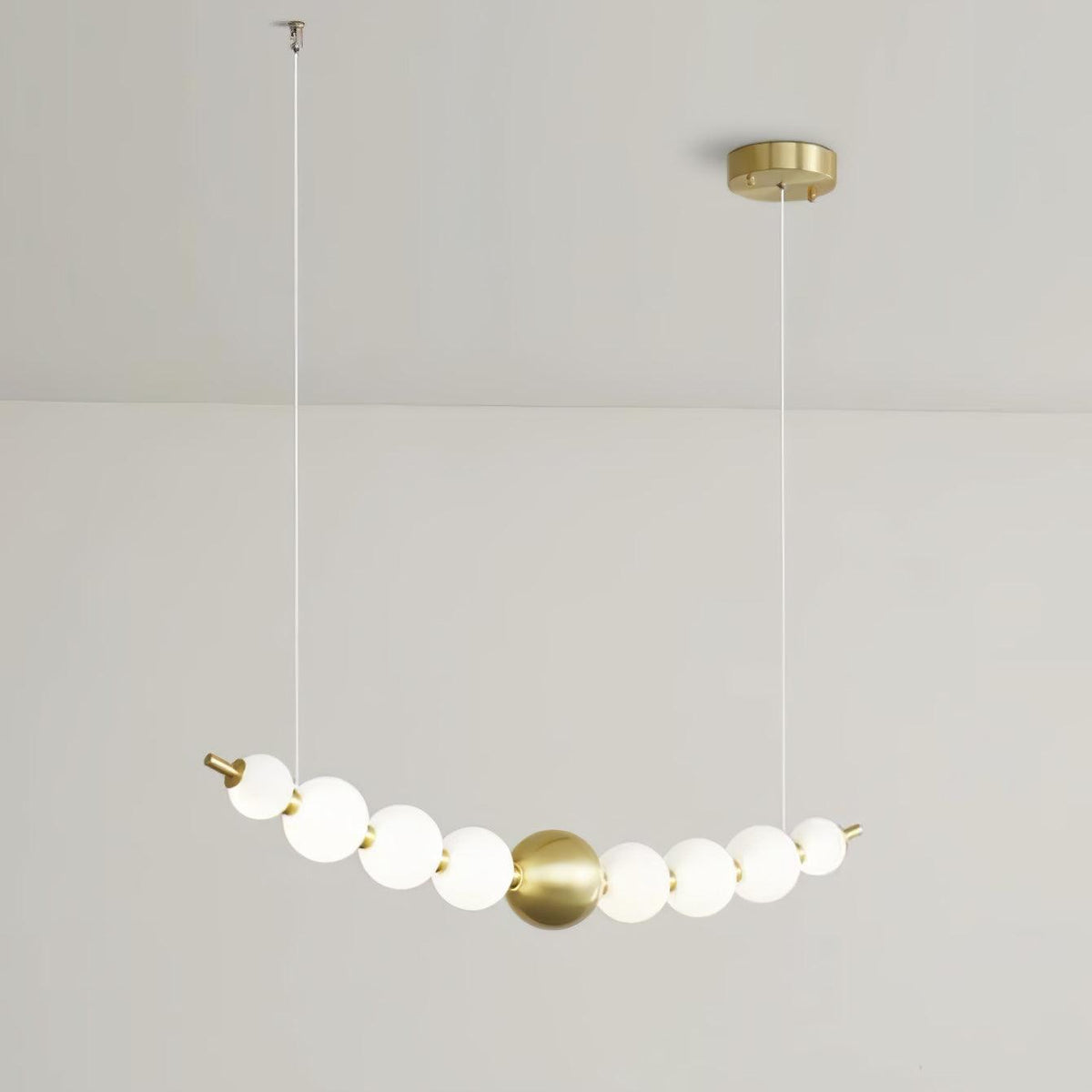 Auroira Contemporary Brass Pendant Lamp