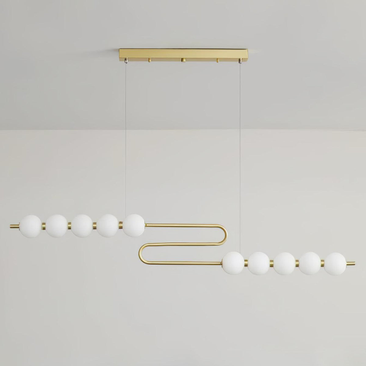 Auroira Contemporary Brass Pendant Lamp