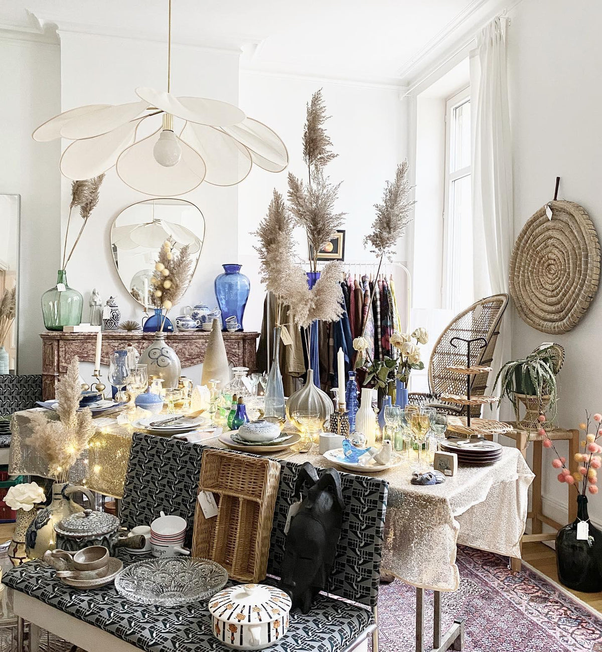 Dax Fabric Nature-inspired Pendant Lamp