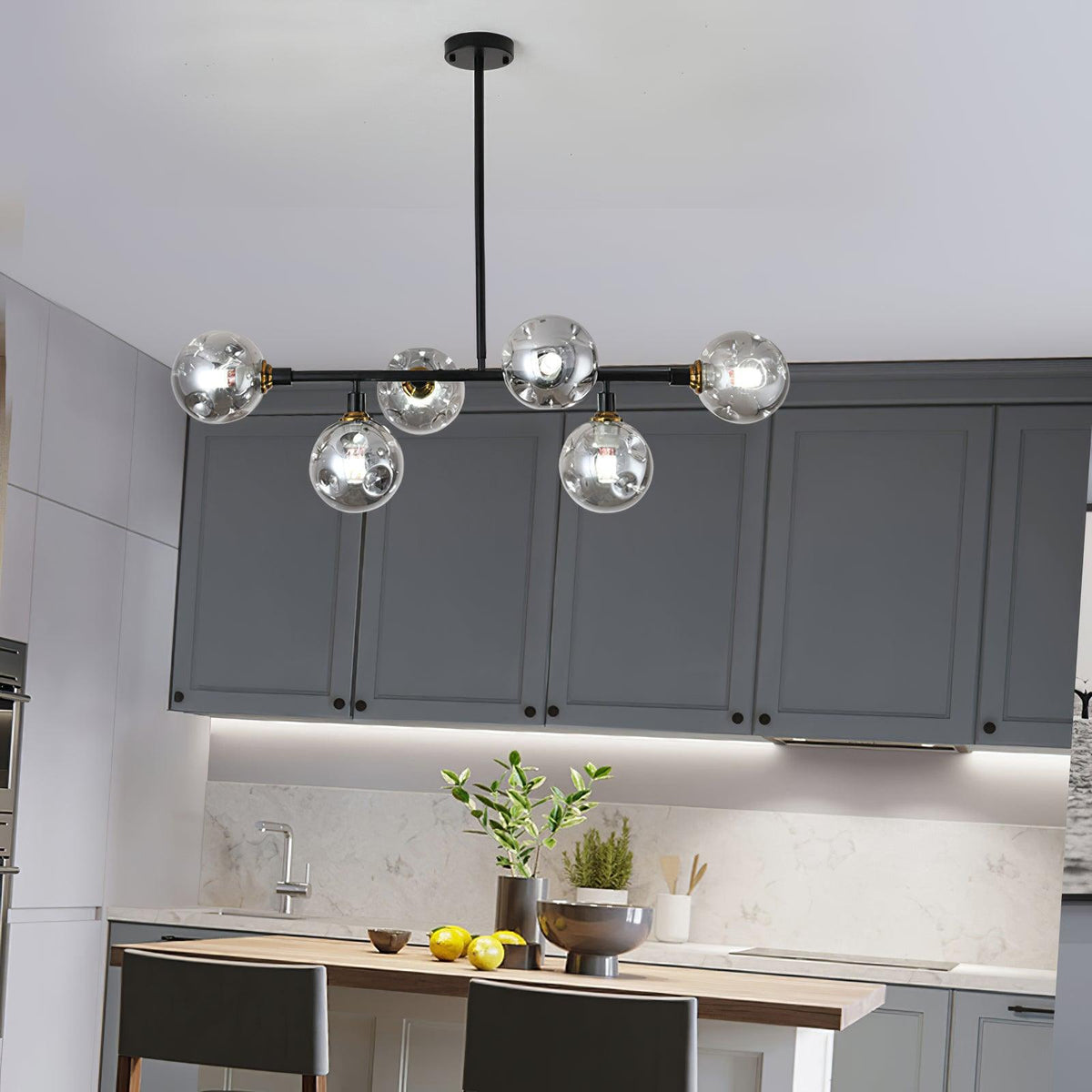 Velaiel Chandelier Glass and Metal