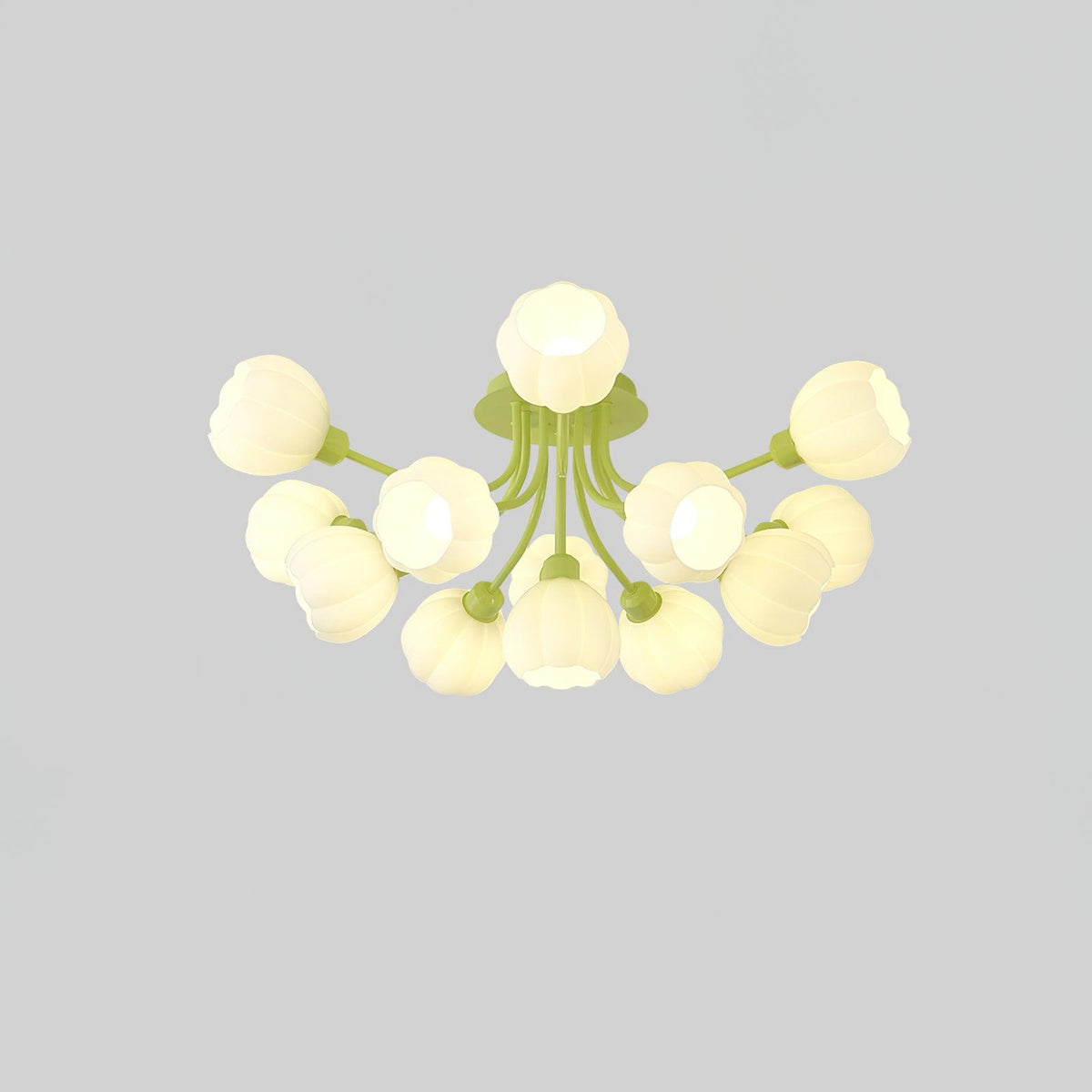 Zenorarae Elegance Matcha Glass Ceiling Lamp