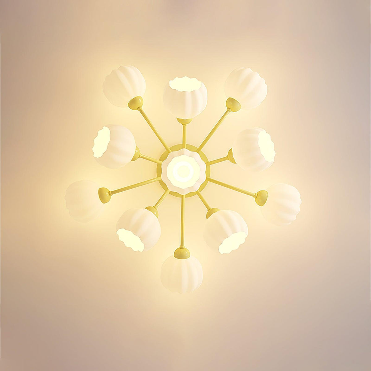 Zenorarae Elegance Matcha Glass Ceiling Lamp