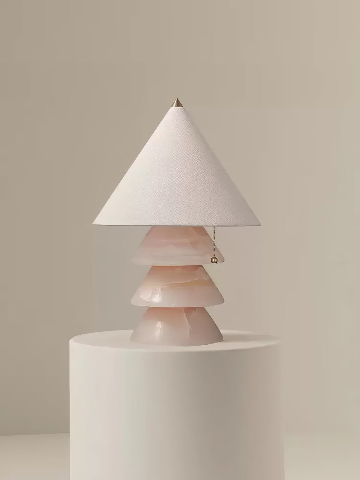 Pyramid Retro Marble Table Lamp