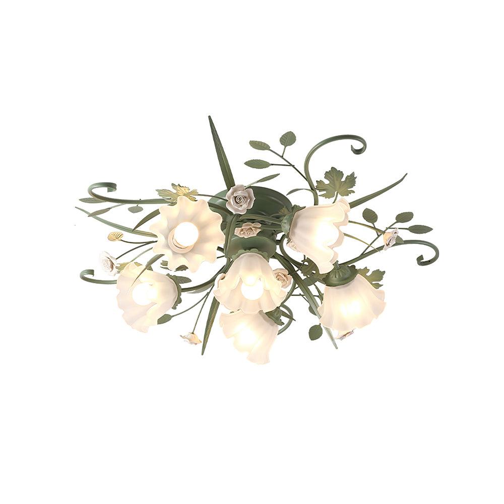 Nylirir Unique Art Classic Ceramics Ceiling Lamp