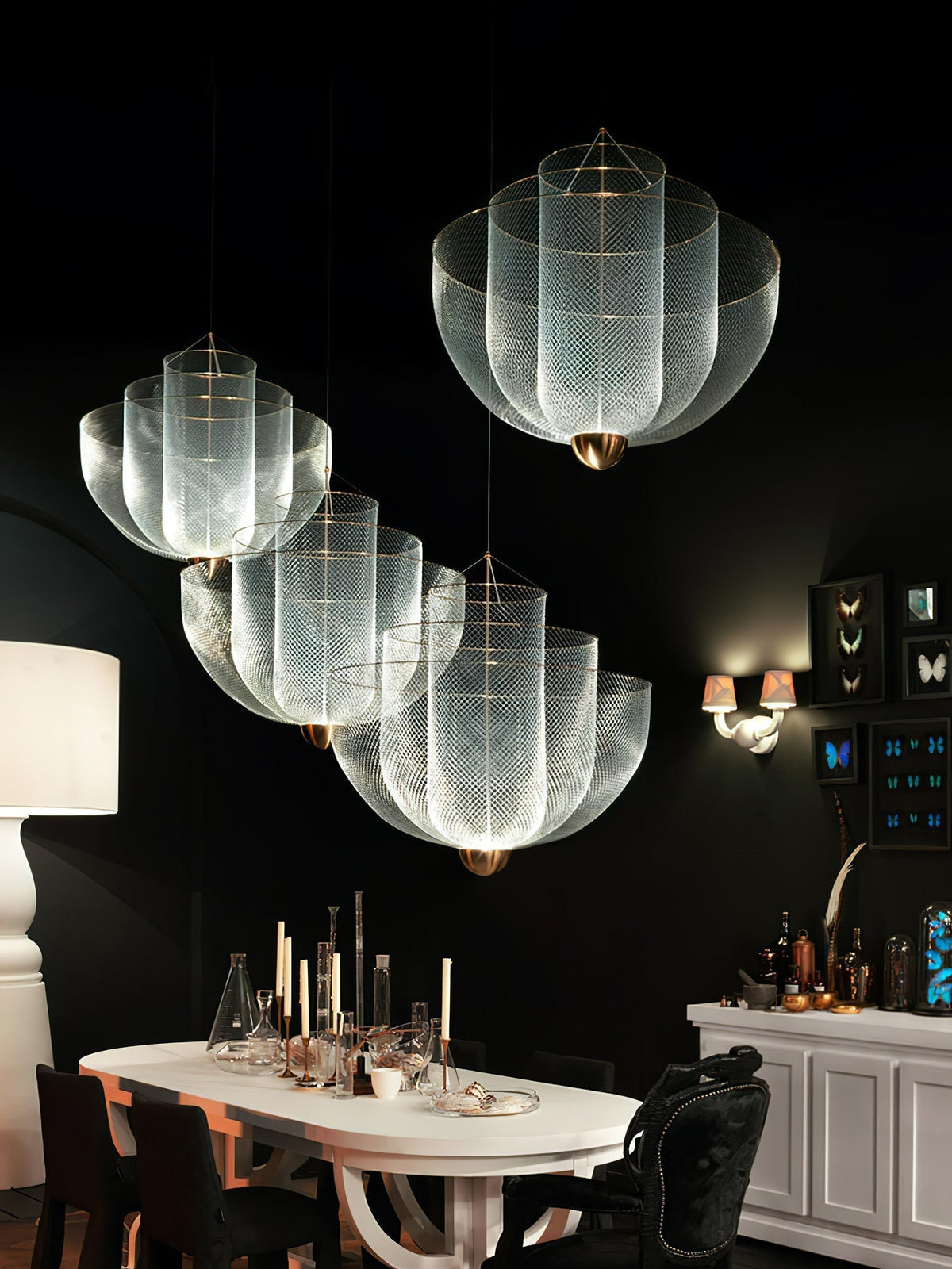 Terielissa Chandelier Meshmatics Hanging Radiant
