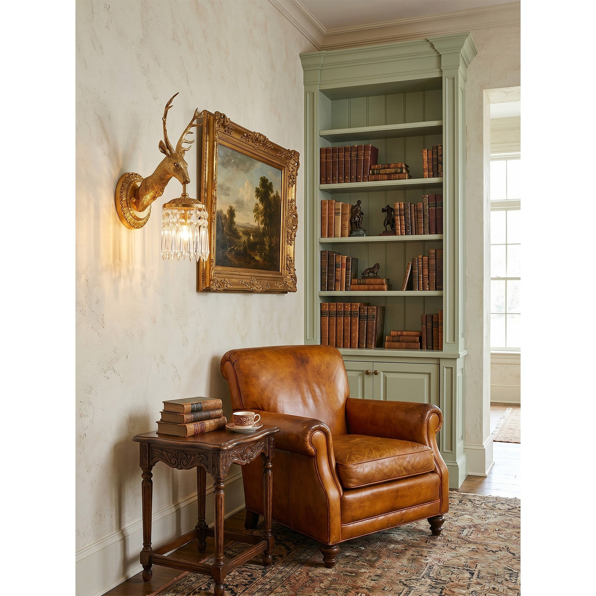 Voya Antler Crystal Indoor Wall Light