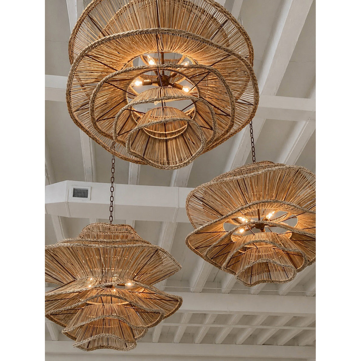 Zaden Rattan Chandelier