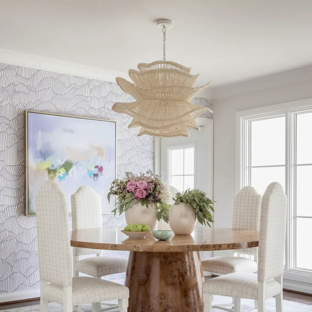 Zaden Rattan Chandelier