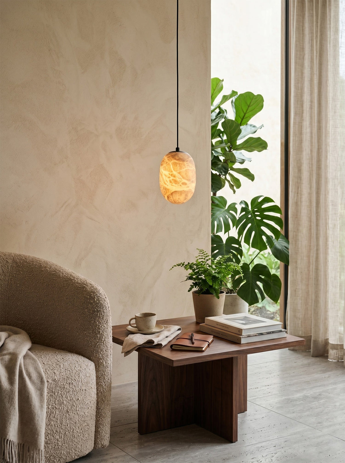 Eireenne Alabaster Pendant Lamp