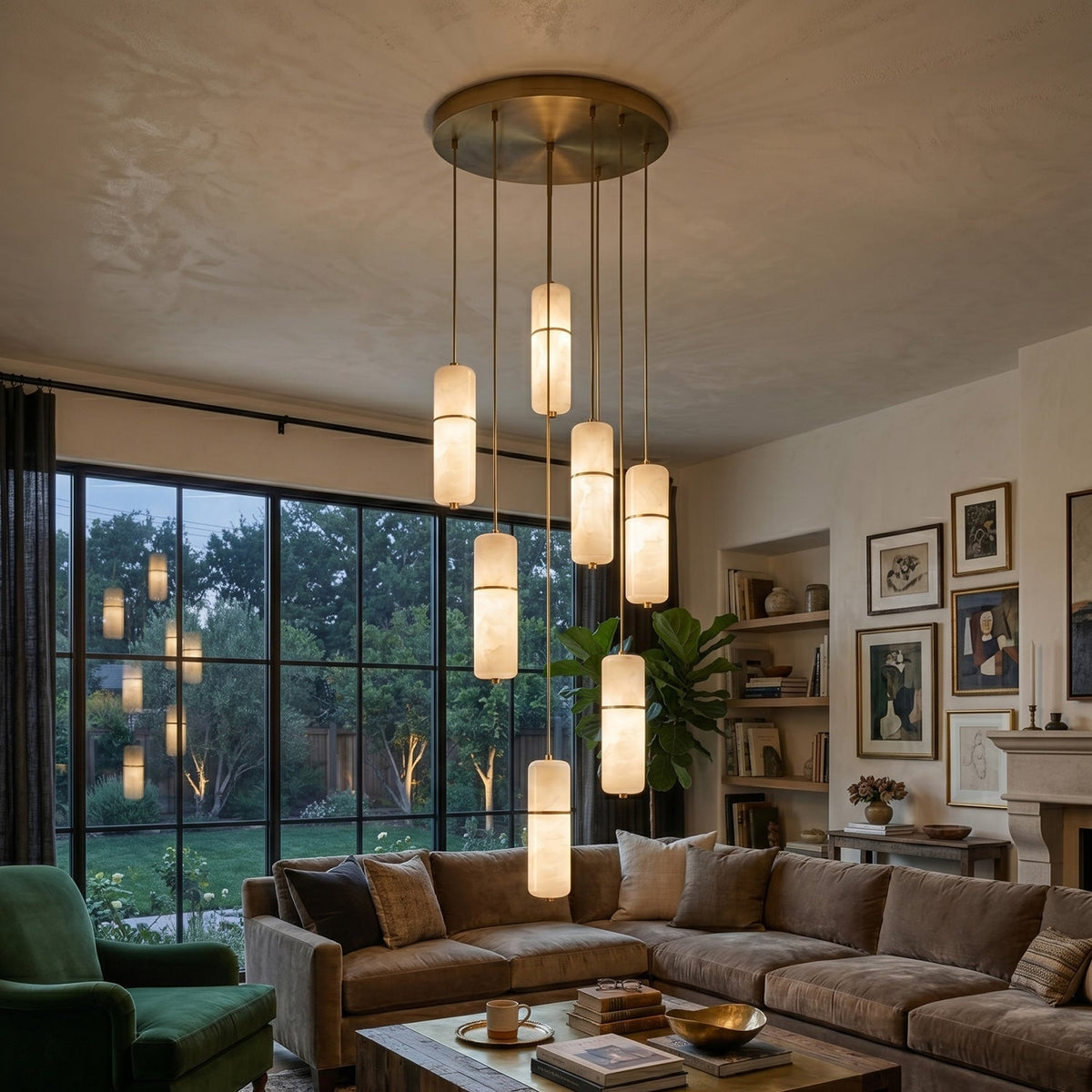 Ebmio Alabaster Chandelier