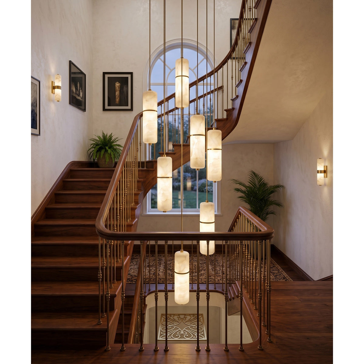 Ebmio Alabaster Chandelier