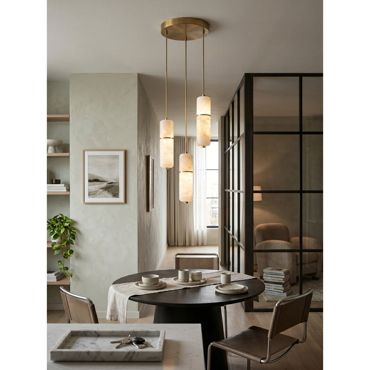 Ebmio Alabaster Chandelier